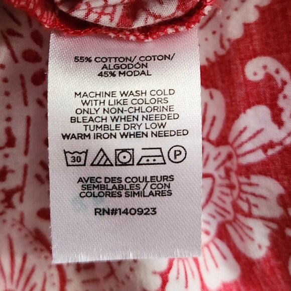 Loft Paisley Ruched Strap Cami, Size Large - Picture 12 of 13